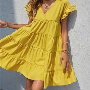 Yellow Flare Dress